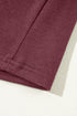 Exposed Seam Crew Neck Relaxed Pullover Long Sleeve Top